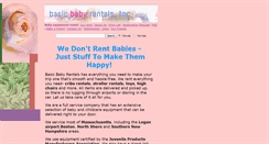 Desktop Screenshot of basicbabyrentals.com