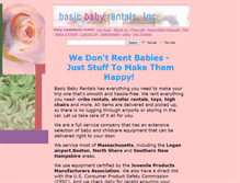Tablet Screenshot of basicbabyrentals.com